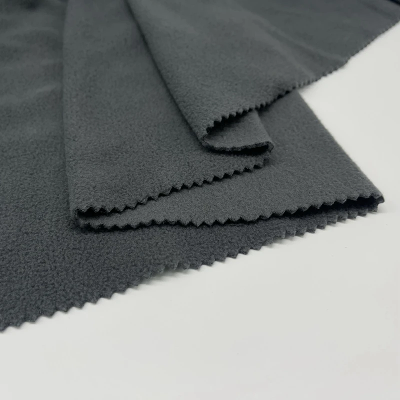 High Quality 100 Polyester Dyed 160gsm Polar Fleece Warm 2 Sides