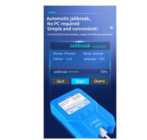 JC-BOX J-box Unlock Box Automatic IOS Jailbreak and Flash Tools for Bypass Icloud Password on IOS  for iphone 6 to X and ipad