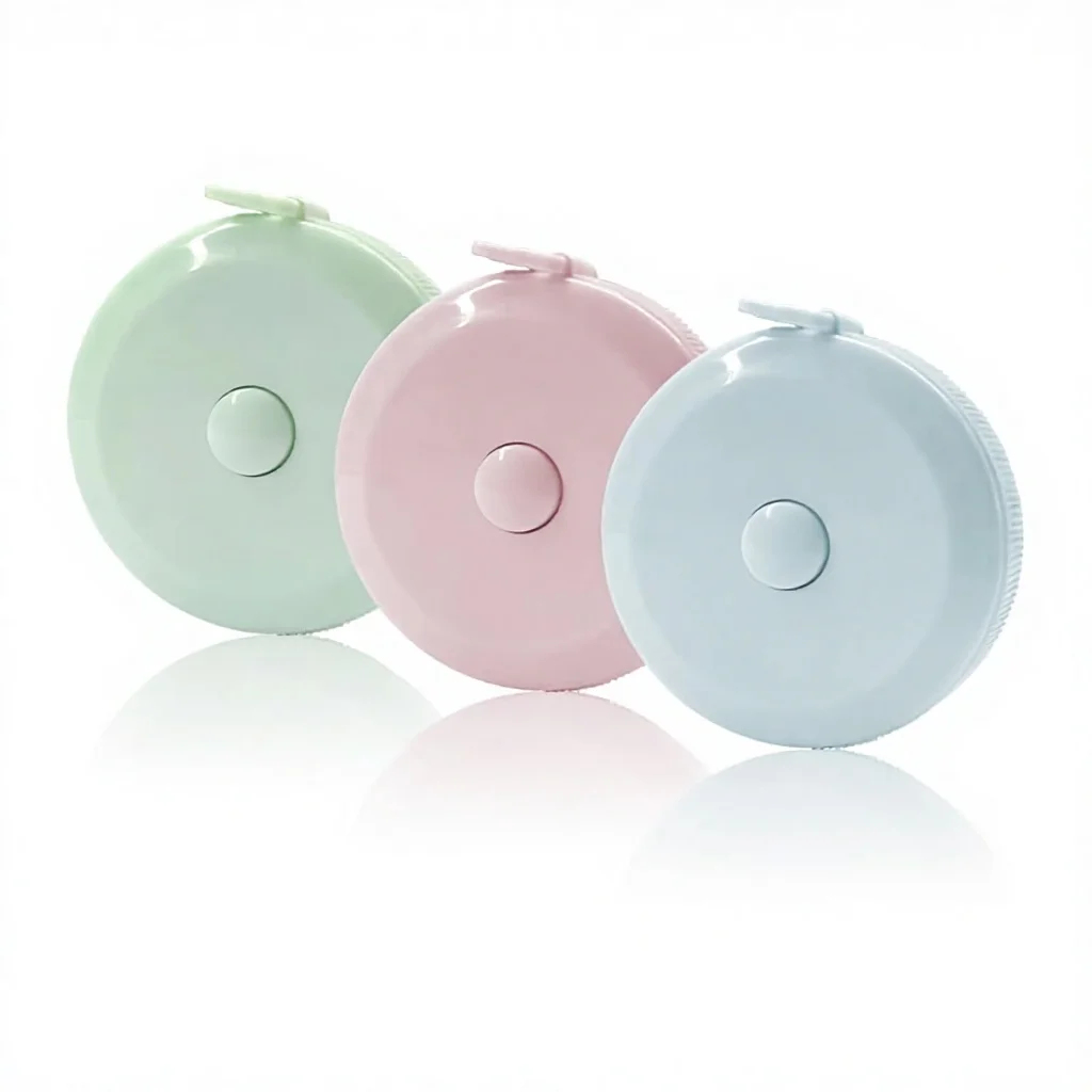Wholesale 3-Pack Self-Winding Soft Tape Measure 60-Inch 1.5m Retractable Dual Scales Small Push Button Blister/Card - view 1