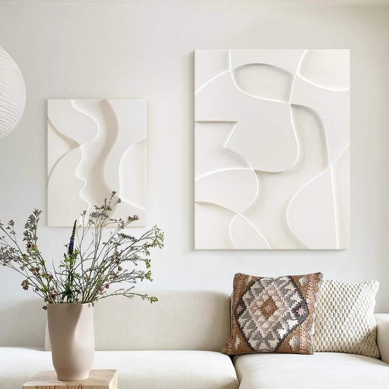 Modern Minimalistic Hotel Lobby Luxury 3d Wall Art Decorative Painting