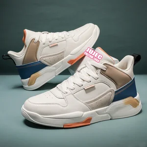 Factory Custom High Top Microfiber Men's Basketball Shoes Summer Leisure Sneakers Low Top Mens Basketball Shoes Manufacturing