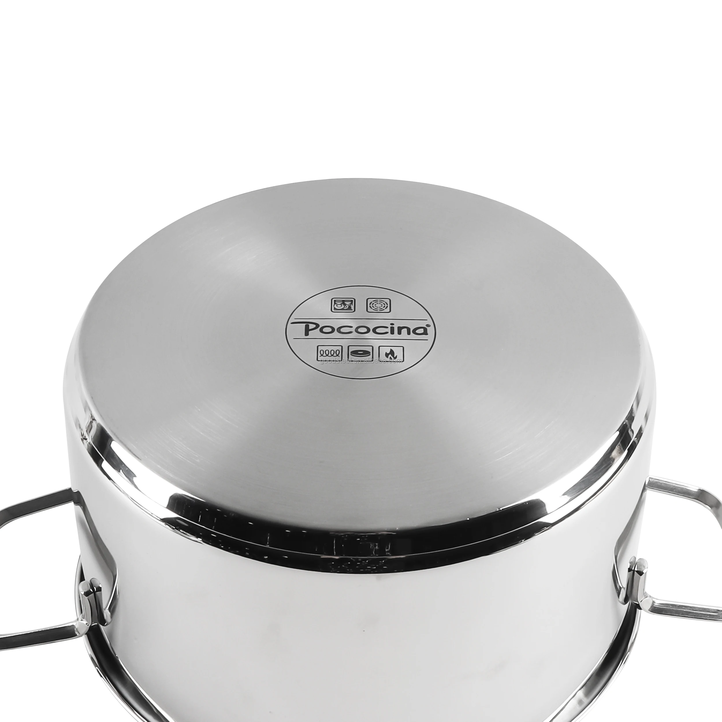 Stainless Steel Cookware Commercial Cooking Pot Set Soup Cookware Sets 10 Pcs Stainless Steel Cooking Pot Set Cookware Soup Pot