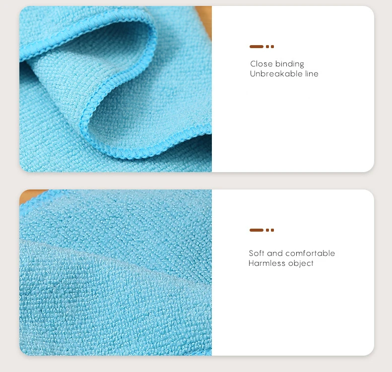 Premium Custom Print Microfiber Cleaning Cloth Microfiber Towel 