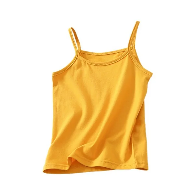 Топы для детей, детская майка, майка для От 4 до 12 лет, детское нижнее белье однотонные 100% хлопковые топы для девочек, футболки ярких цветов для девочек; Жилет