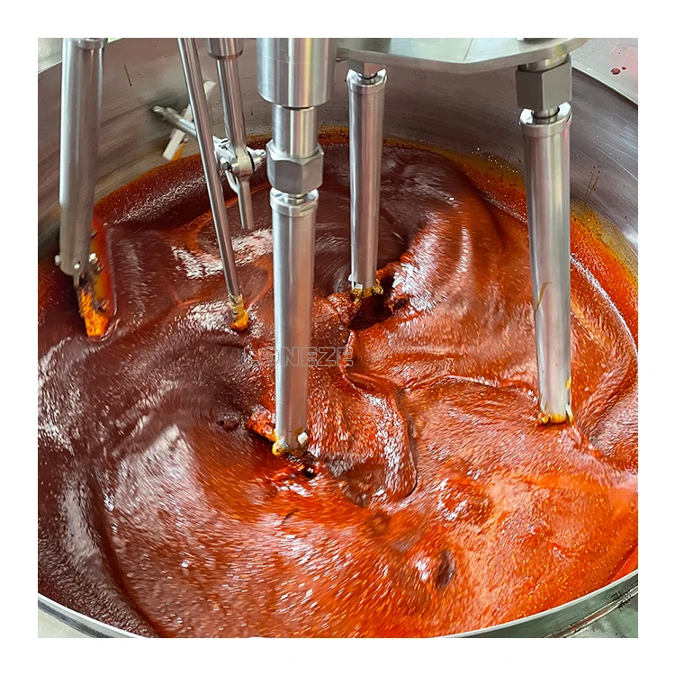 Factory Price Tomato Paste Cooking Making Machine Universal Cooking Mixer Machine for Onion Chili Pepper Shrimp Paste