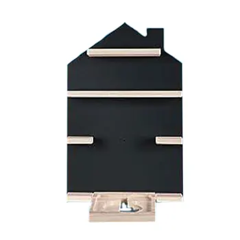 A House shape magnetic wall mounted shelf tonie box shelf for tonie and tonie shelf