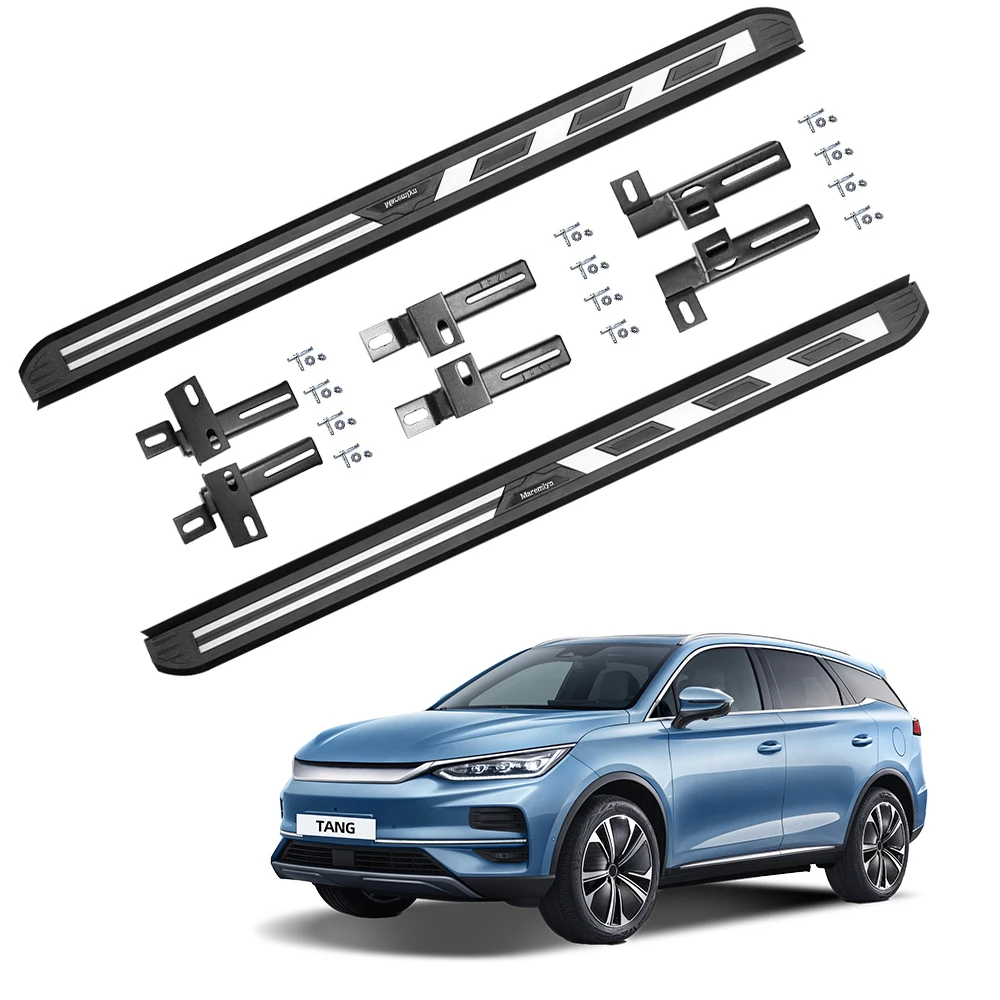 Side Step Running Boards Fixed Step Bar Aluminum Alloy Side Pedal Threshold for BYD Tang Accessories