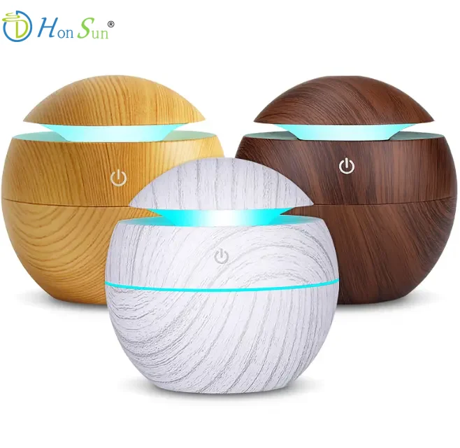 USB Portable 130ml Mini Cool Mist Humidifier Tabletop Ultrasonic Air Aroma Diffuser Electric Waterless 1-Year Quiet Plastic