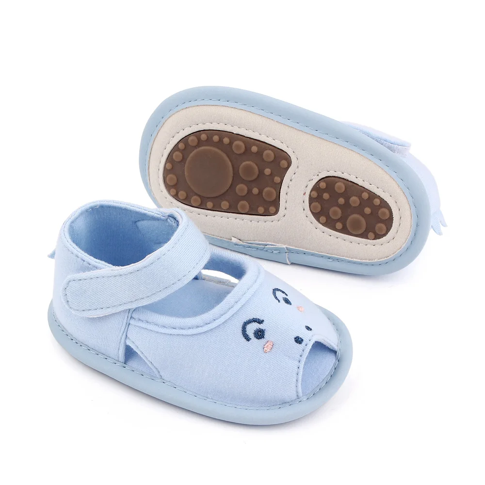 New Baby Solid Color Cartoon Half TPR Bottom Cute Breathable Fish Mouth Toddler Sandals supplier