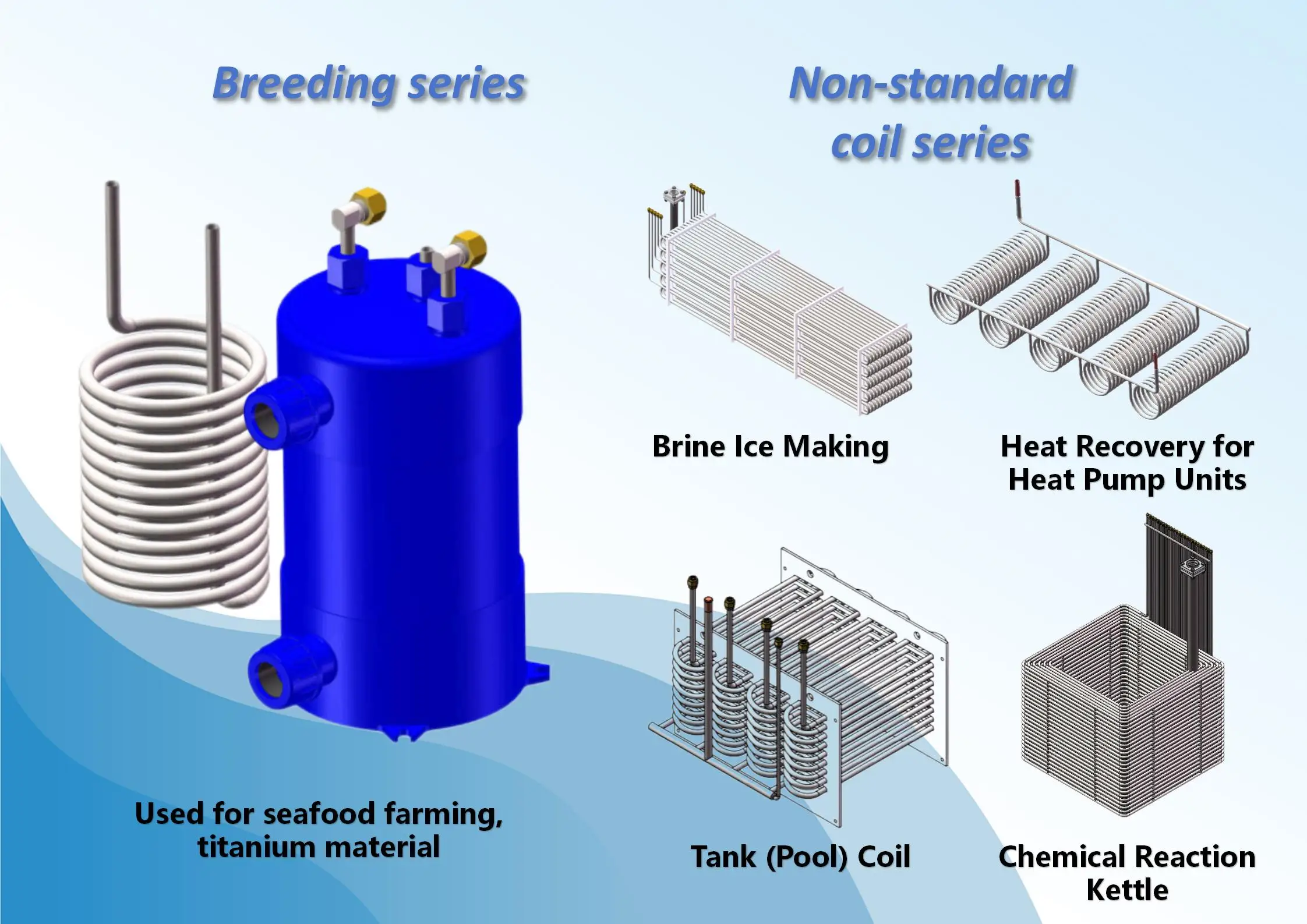Customized Titanium Marine Sea Water Cooled Condenser Hvac Systems ...