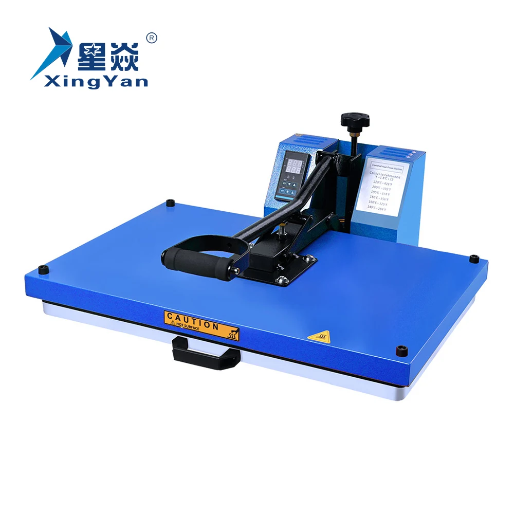 Xingyan Factory Digital Control 40x60 Sublimation Blank T-shirt Clothes Manual Printing Flat Heat Press Machine 16 X 24inches