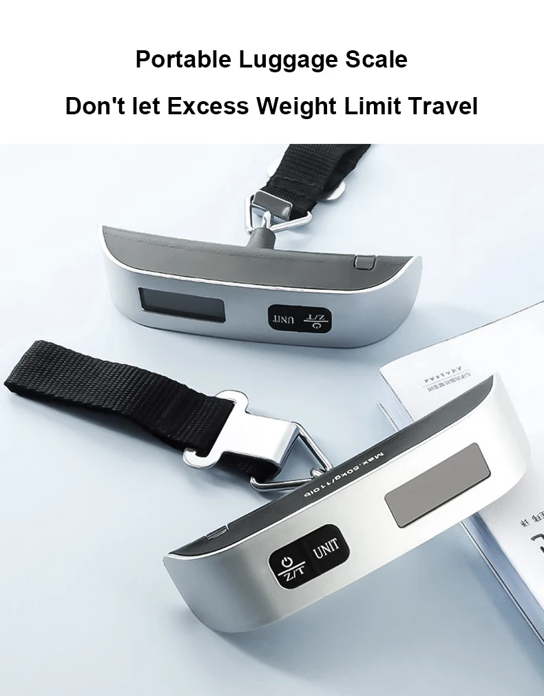 50kg Mini Weight Machine Weigh Basculas Digital Balance Hanging Scales Travel Luggage Scale