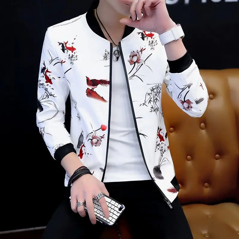 M~ 3XL Mens Designer Trendy Men's Korean Version Trend Spring Autumn  Winter New Slim Youth Thin Handsome Jackets