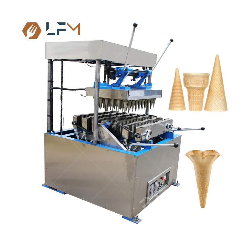 Cheaper Price Ice Cream Cone Making Semi Automatic Wafer Bake Cone Maker Machine in Pakistan