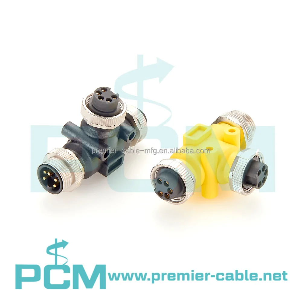 Automation DeviceNet Mini-Change 7/8"-16UNF Interbus 5 Poles T Splitter Connector manufacture