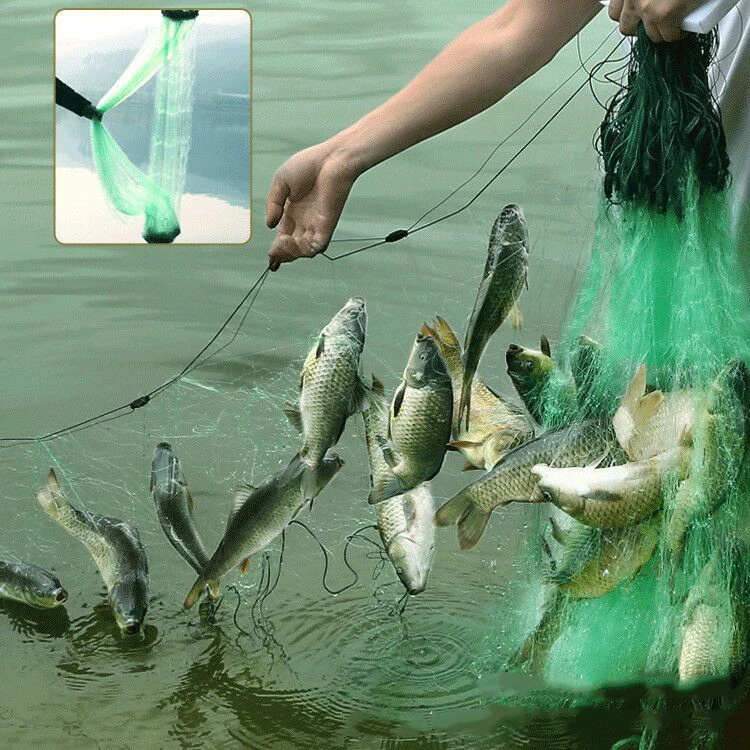 Reinforced 0.25 Wire 3 Layers 100m Fishing Gill Net