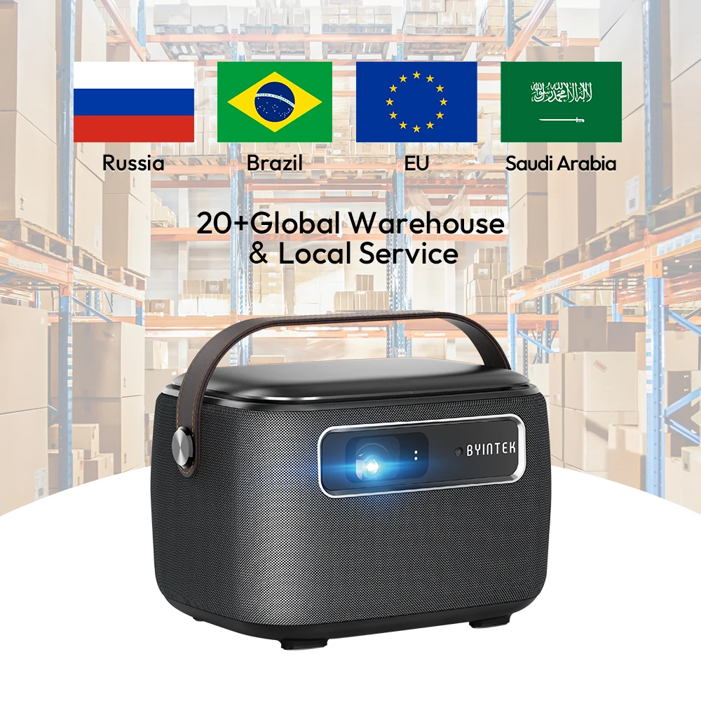 BYINTEK R20 Max Portable 3D Hologram DLP Projector - Smart 4K