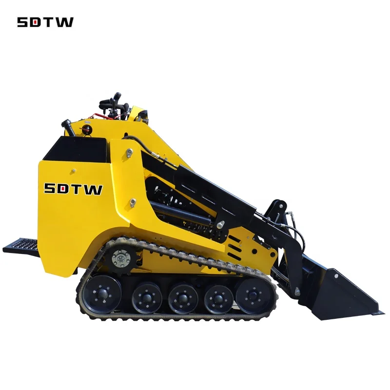 TW850 Mini Track SkidSteer Loader with 200kg 300kg 400kg Bucket  Capacity Skidsteer with Kubota Engine