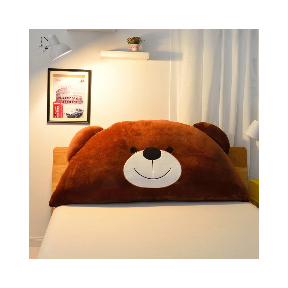 Factory Outlet Body Support Semicircle Washable Polyester Brazing Cartoon Children Pillow Cushion Bed Backrest Pillow