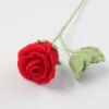 Mengsi Wine Glass Rose Bouquet - Bright Red