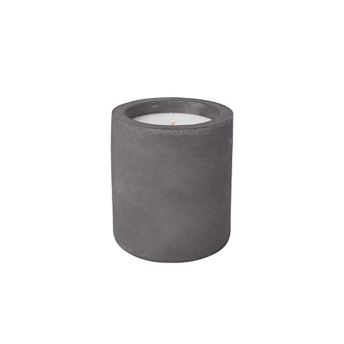 Wholesale Mini Matte Custom Printed Cylinder Concrete Candle Jar