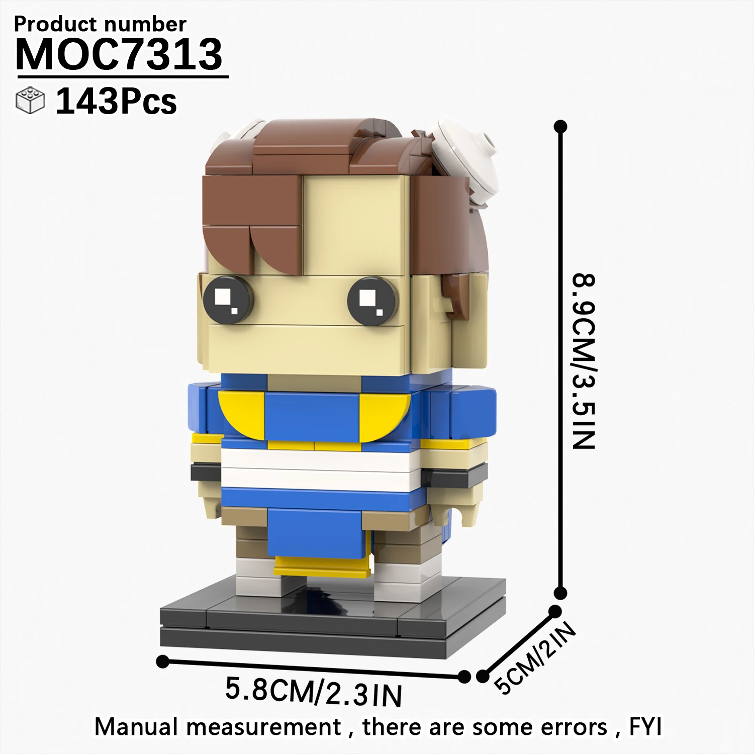 MOC7307-7316 Game the King of Fights Chun-Li Cammy White M