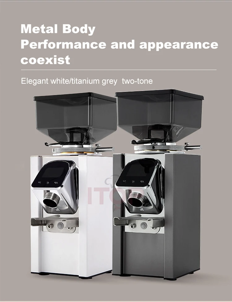 Industrial Coffee Grinder 350g Bean Hopper Capacity Touch Screen