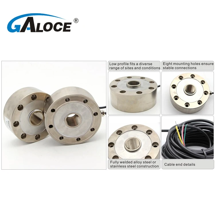 GSS406 GALOCE Alloy Steel Compression Round Load Cell 5 Ton 50 Ton