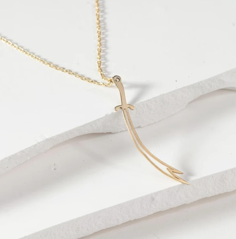 Collana Zulfiqar VASSAGO – Spada Dell’Imam Ali – Gioiello Islamico In Acciaio Inox – Regalo Religioso