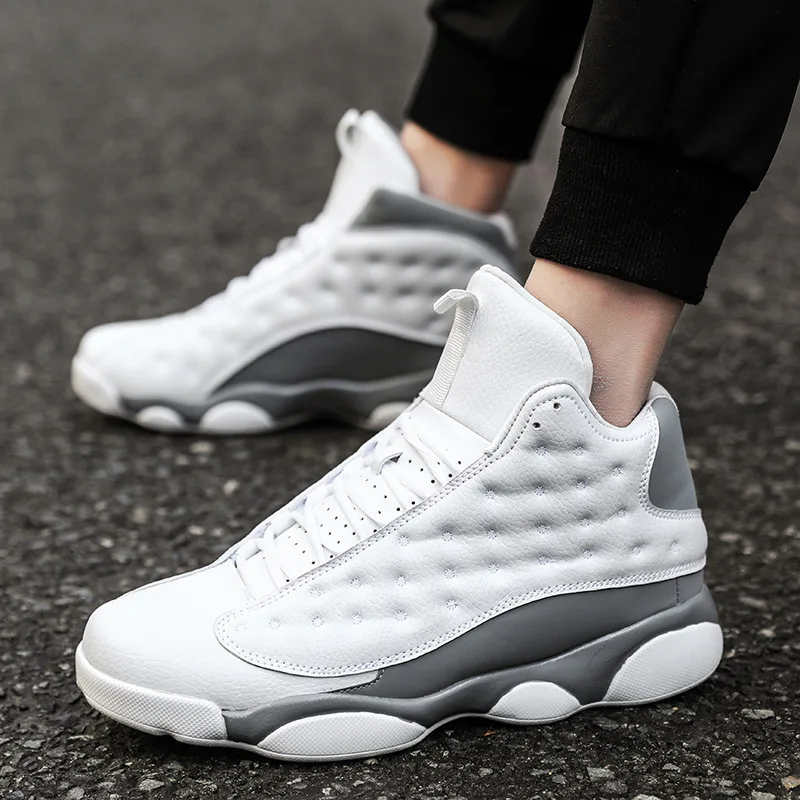 Высокие классические прочные баскетбольные ботинки, Мужская амортизирующая спортивная обувь для баскетбола