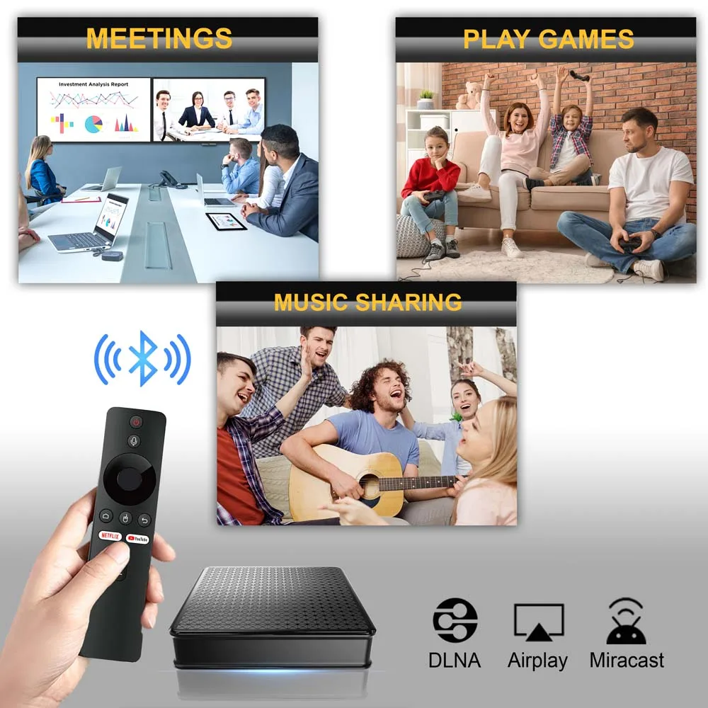 X5 H313 Chipset Android 10 WIFI6 Smart Tv Box  4K Full HD youtube BT Function Phone Wireless Cast Screen Set Top Box