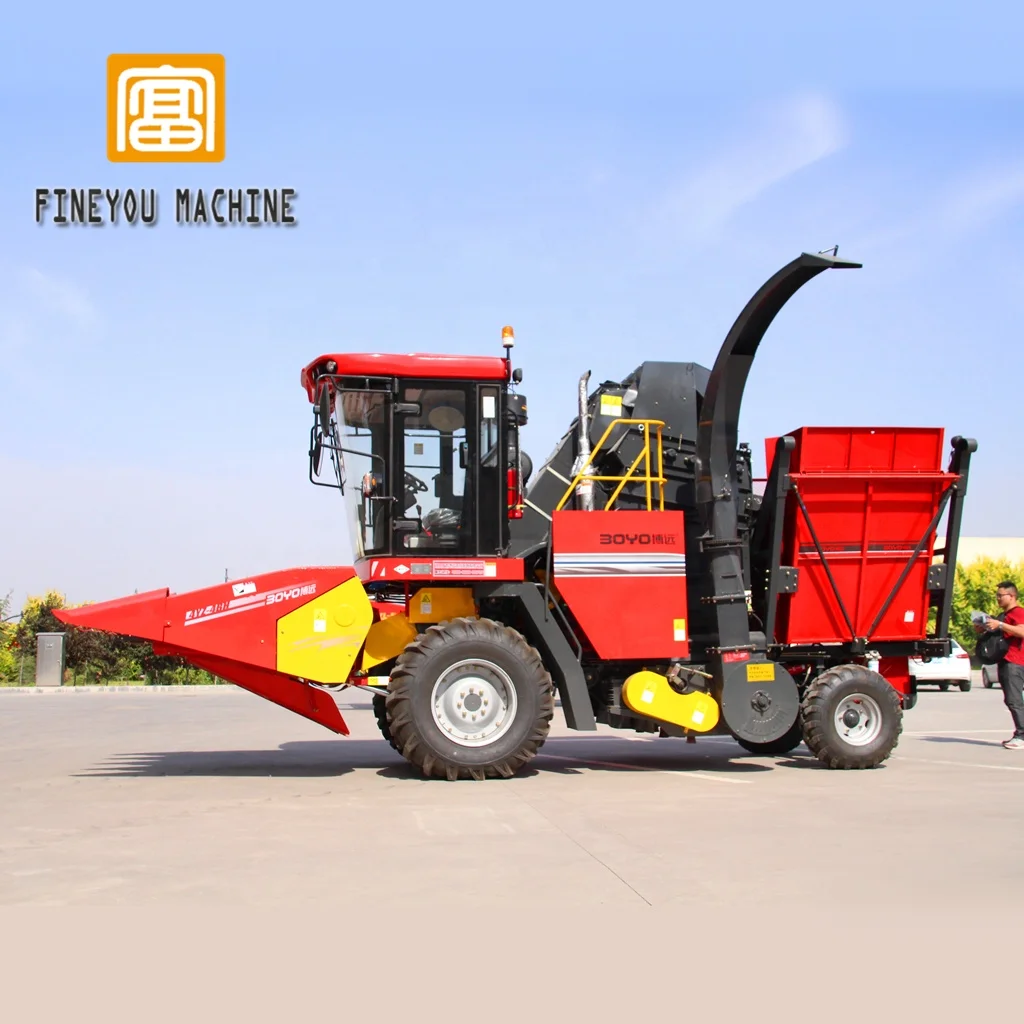 175 HP Multi-function Corn Picker with Husker and Silage System 4 Rows Harvester