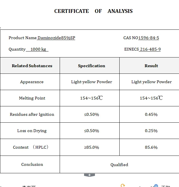 Китайский поставщик, регулятор роста растений Daminozide b9 92% tc