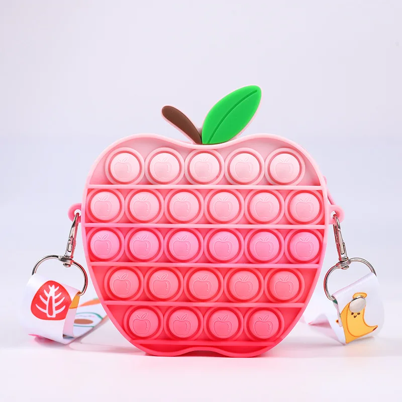 ZANY BRAINY Pop it Pineapple Bags for Girls Fidget Purse, Pineapple Pop It  Sling Bags/Purse for Girls, Kids