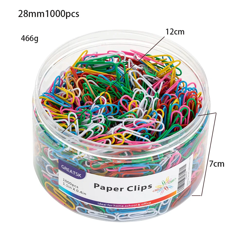 Hot Wholesale Custom Logo Reusable Colorful Paper Clips in Office Stationery Promotional Business Gifts