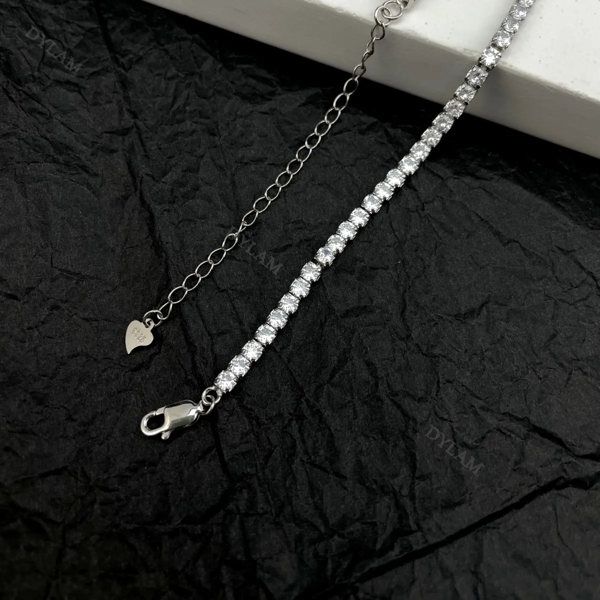 KAKODIY Platinum Necklace Style Hip Hop Cuban Cubic Zirconia Chain Necklace Real Sterling Silver Ice Out 925 Tennis Chain detail 10