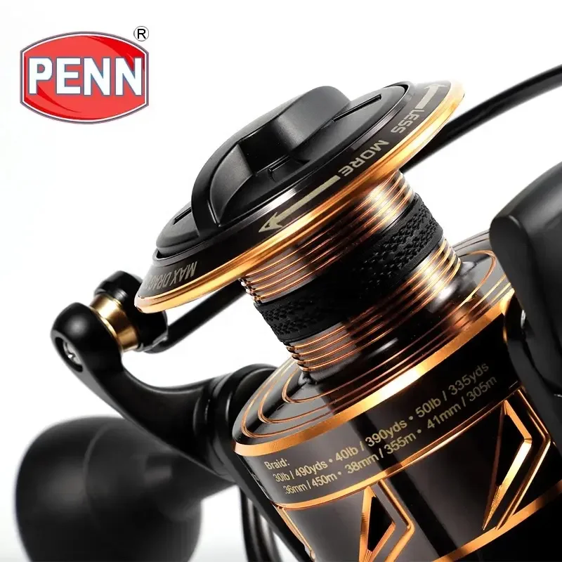 Penn Reel Battle III Saltwater Fishing Reel FJORD Spinning Jigging Reel for Left Hand Use for Boat Trolling