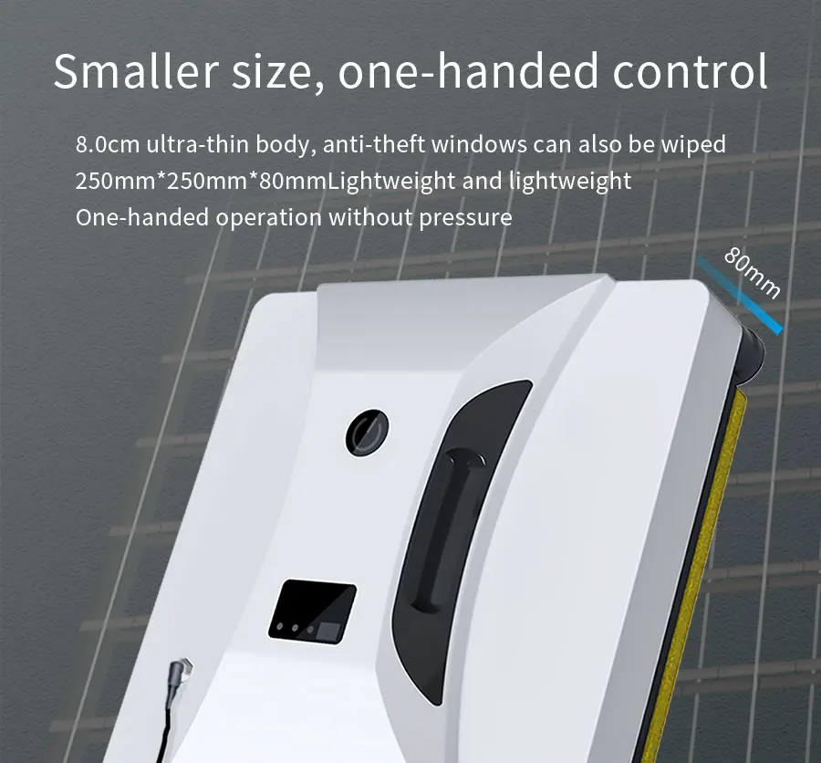 Window Cleaning Robot with 110-240V Voltage 1 Year Warranty and 250*250*80MM Dimension for Skyscraper Application