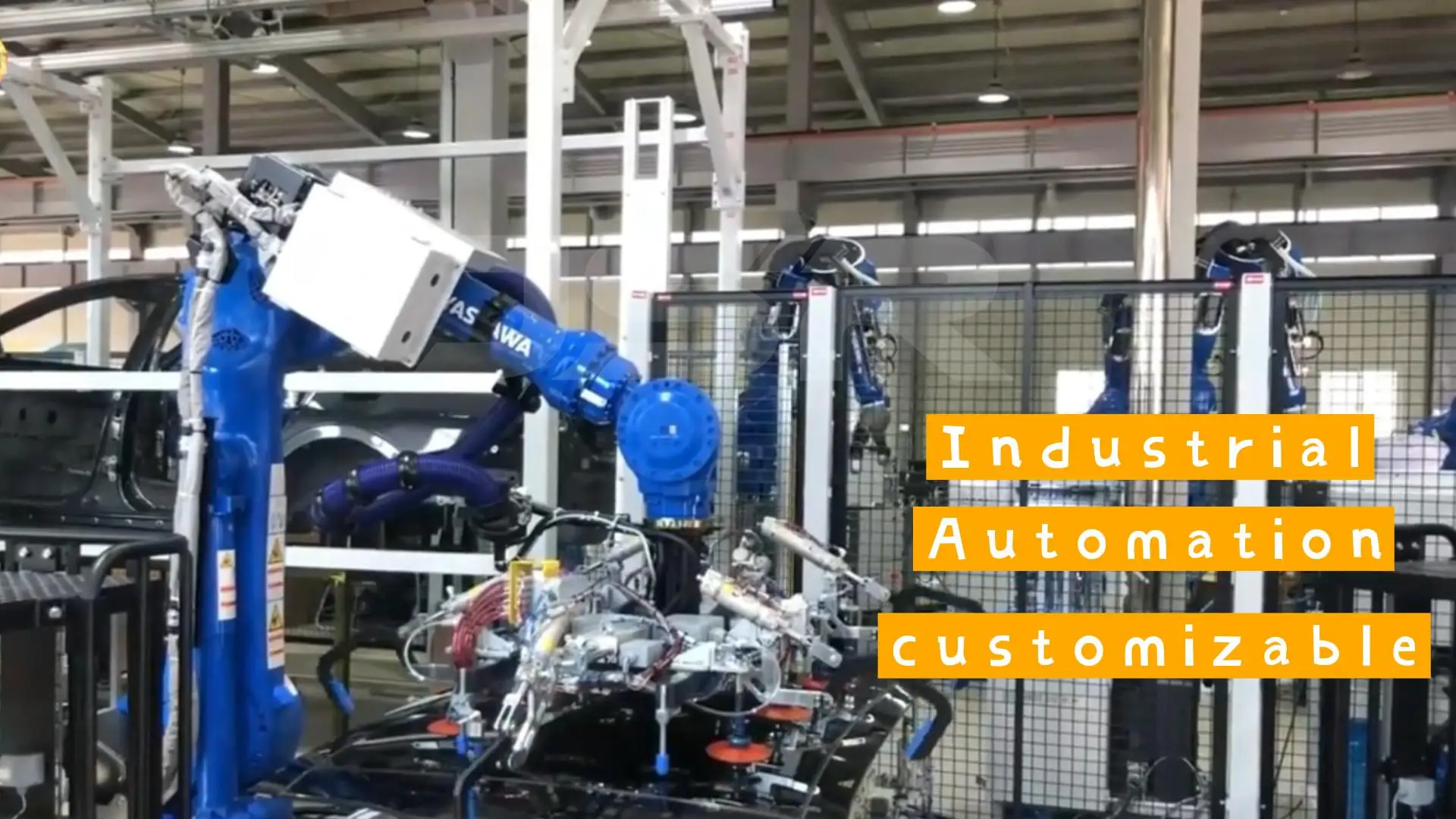 Yaskawa Robot Motoman GP180 Industrial Robot Arm YRC1000 Controller with Rail for Automatic Handing Solution