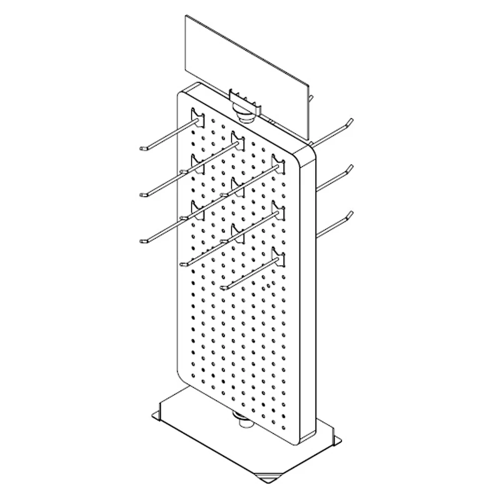 Custom Design Logo Pegboard Rack Retail Phone Case Display Cell Phone