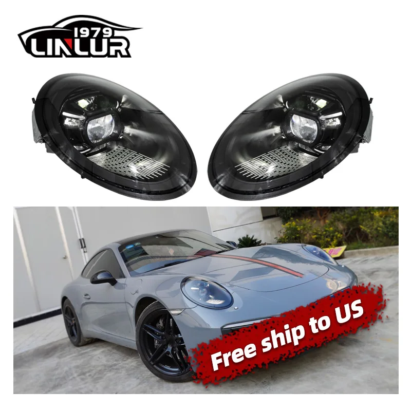 Porsche 911 991 2012-2018 Headlight Upgrade To 2023 992 Pdls Matrix LED