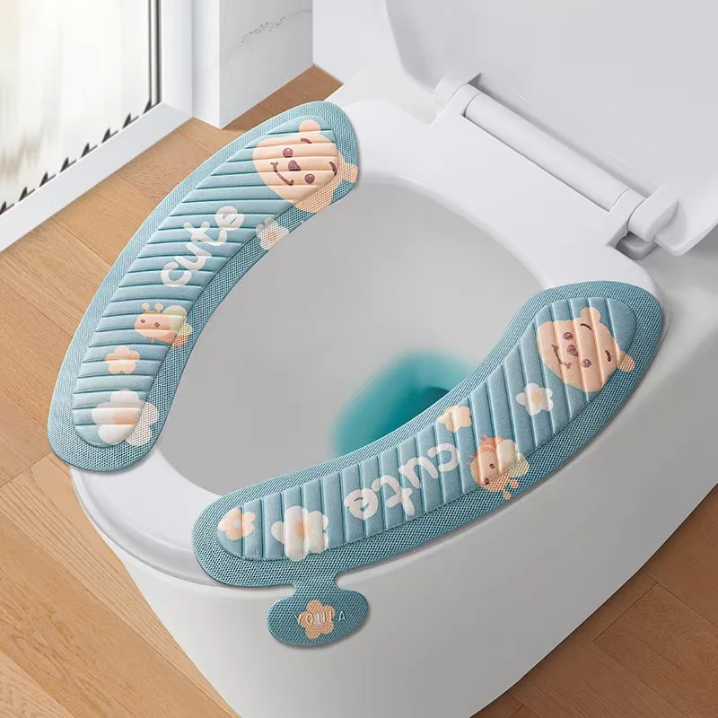Waterproof Quick-drying Cushion Soft Pad Non-slip Toilet Seat Cover With Rubber Cushion Eva Material