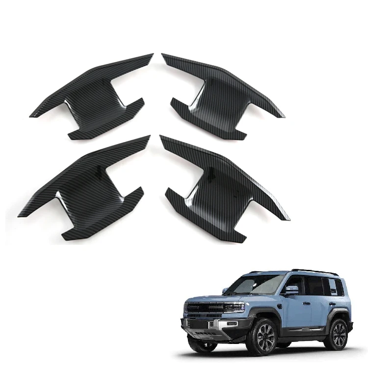 Door Handle Bowl for FangChengBao Leopard 5 Accessories Carbon Fiber Pattern Door Wrist Modified Protective Exterior Accessory