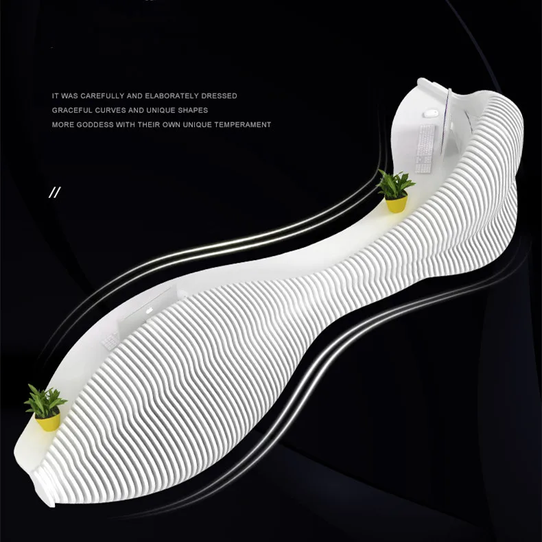 Fish Shaped Reception Desk - Stylish & Functional Office