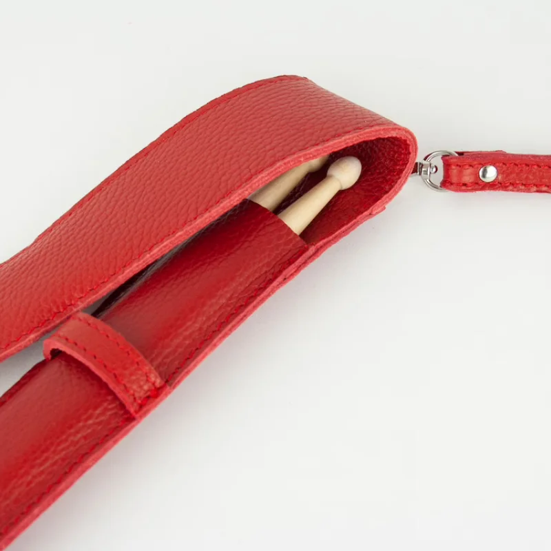 Сумка-держатель для барабанных палочек из искусственной кожи переносная сумка хранения с подвесным ремешком аксессуары барабанов подарок барабанщика