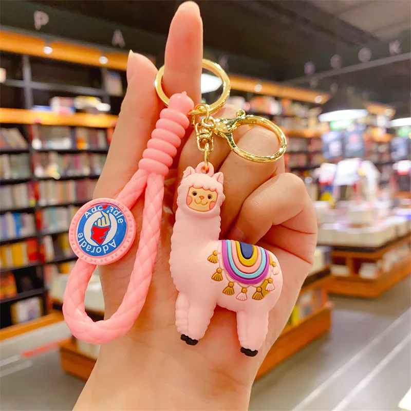 卸売かわいい小さな柔らかいペンダントラマアルパコス動物カワイイ