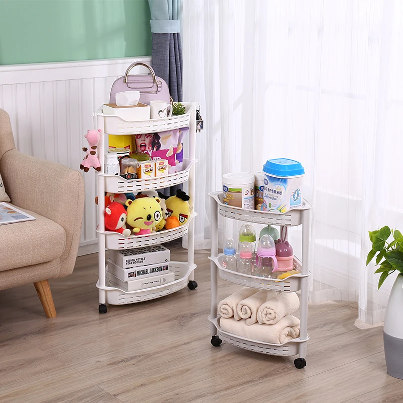Chariot De Rangement SONGMICS 4 Tiroirs - Étagère Mobile Blanche 46x18x84,5cm - Pour Salle De Bain Ou Cuisine