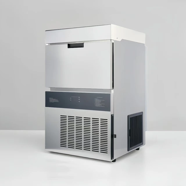 Stainless Steel Commercial Use 100kg Daily Production Large 50x50x50mm Full Cube Ice Maker for Whisky Premium