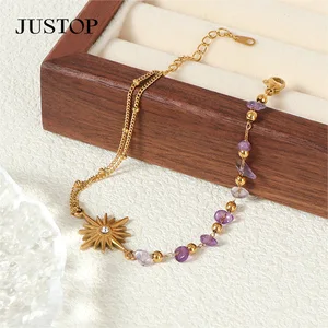 Charms Chakras Healing Crystals Bracelet Yoga Natural Gemstones Stone Beads Bracelets Meditation Jewelry for Womens