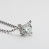 Simple Moissanite+GRA Certificate-White Gold